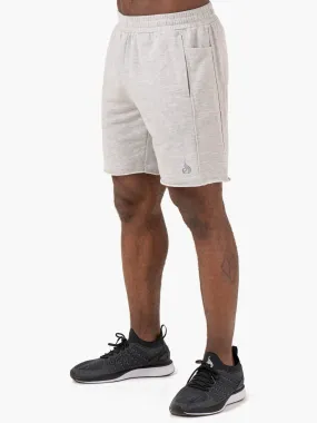 Pursuit Track Shorts - Light Grey Marl