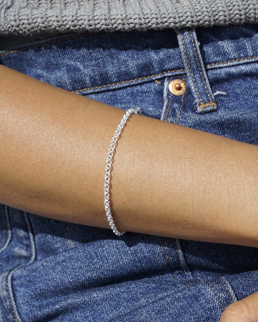 Rolo Bracelet in Silver