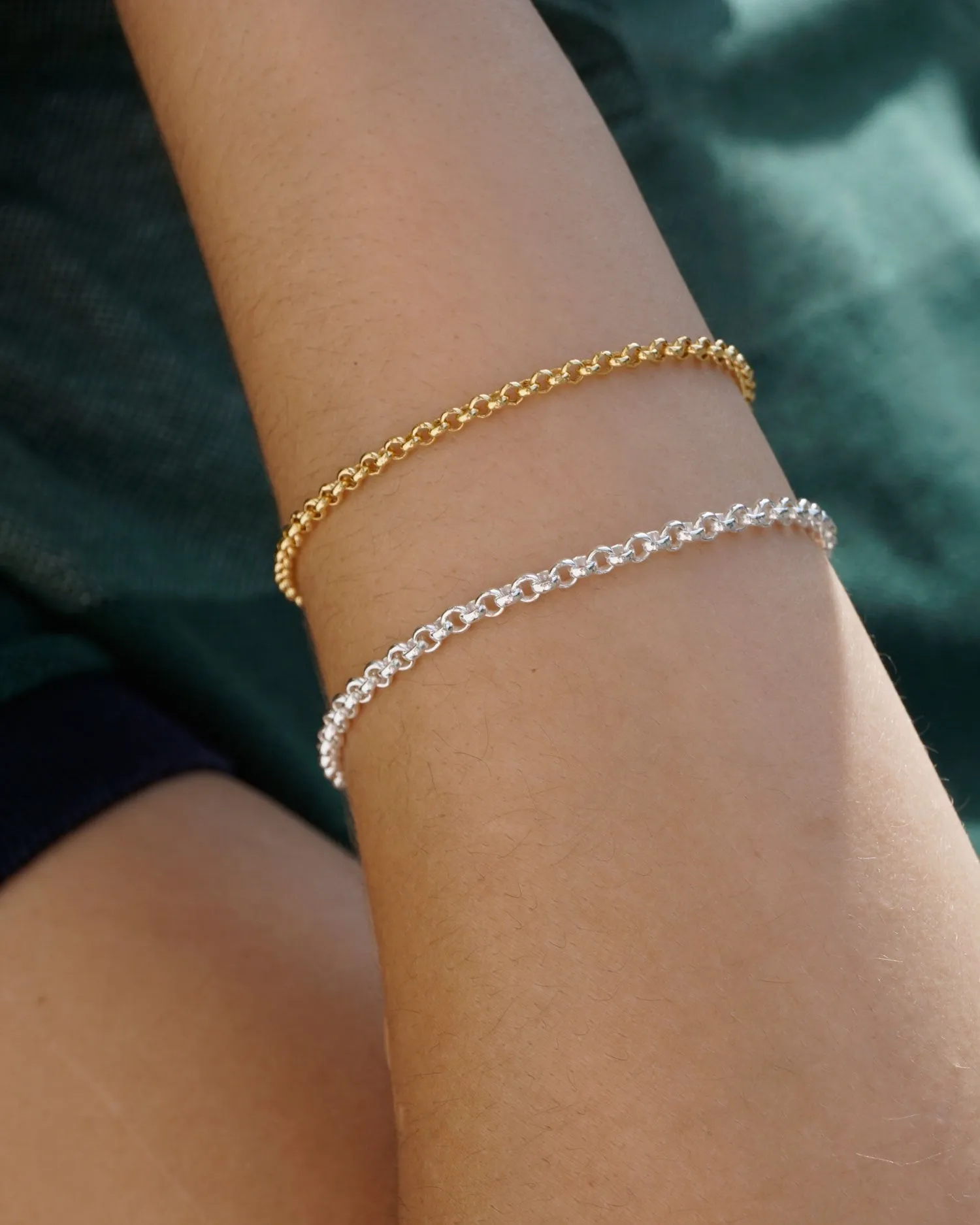 Rolo Bracelet in Silver