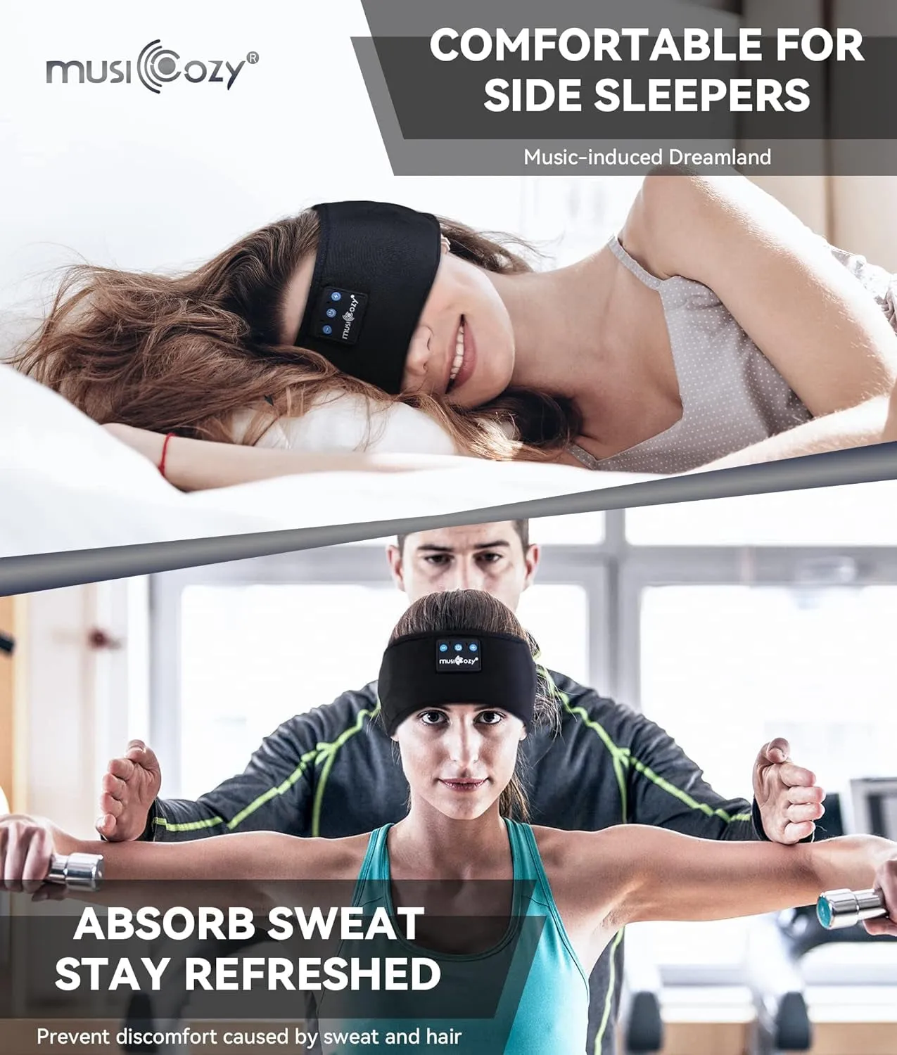 Spring Sleep Headphones Bluetooth 5.2 Headband