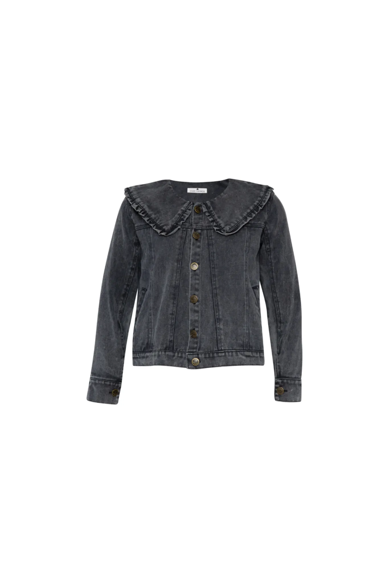 THE ELLIS DENIM  JACKET - STONE WASHED BLACK