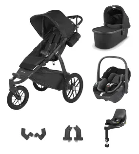 UPPAbaby Ridge All-Terrain with Pebble 360 Car Seat and Base - Jake