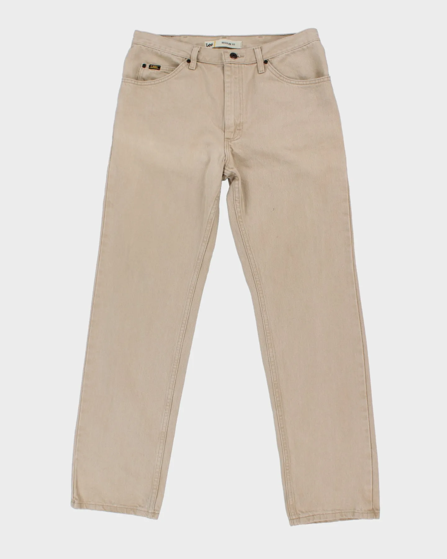 Vintage 00s Lee Beige Denim Jeans - W34 L32