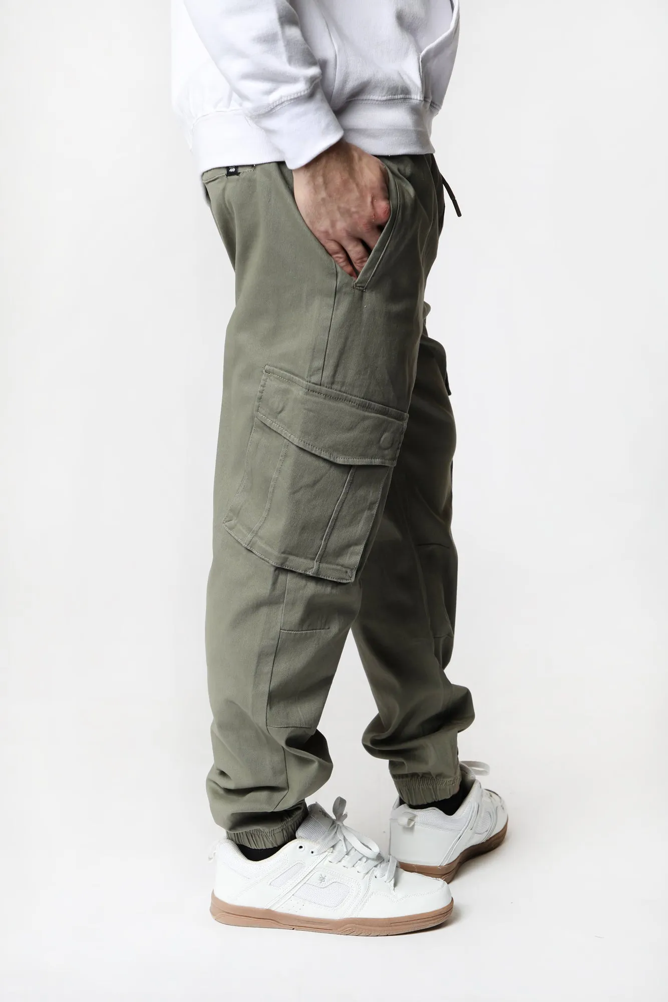 West49 Mens Twill Cargo Jogger