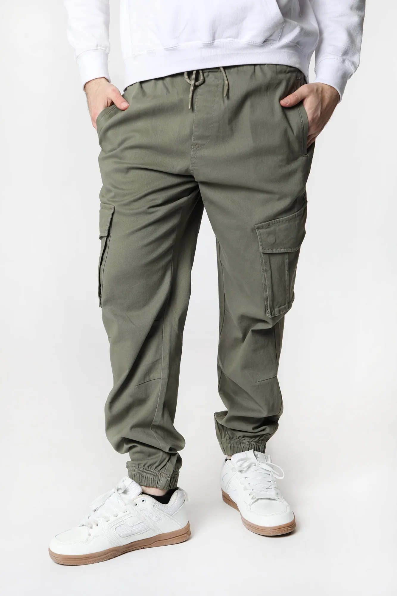 West49 Mens Twill Cargo Jogger