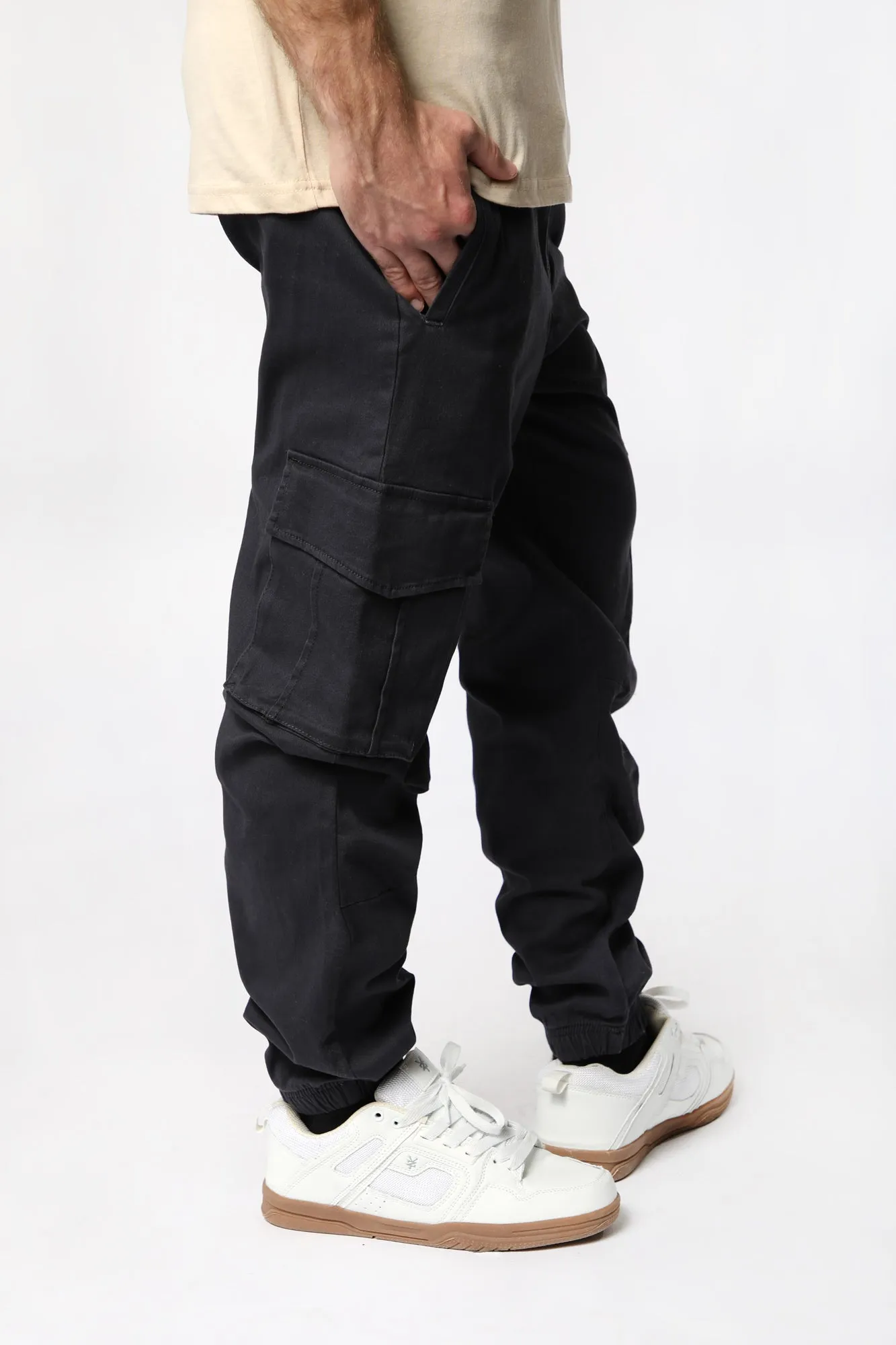 West49 Mens Twill Cargo Jogger