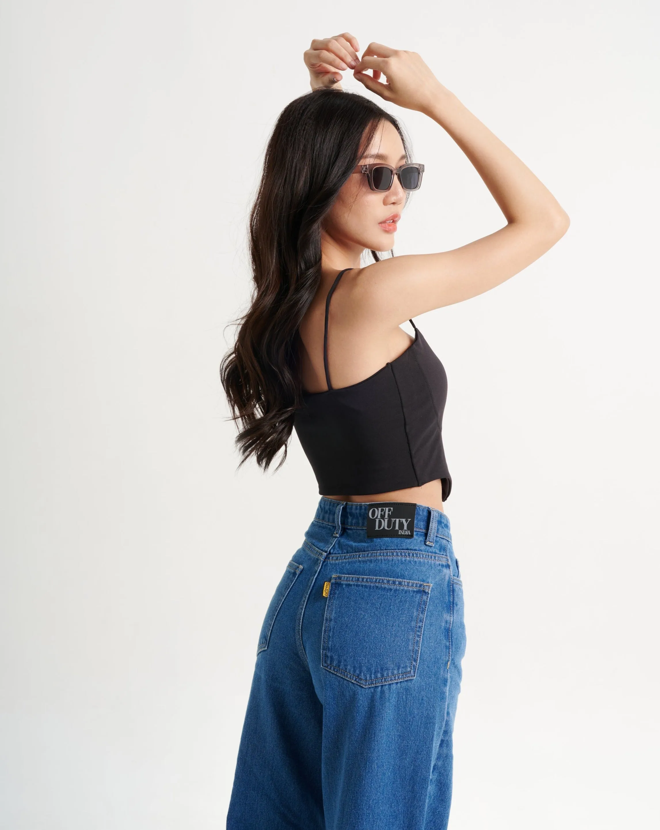 Wide Leg High Rise Jeans