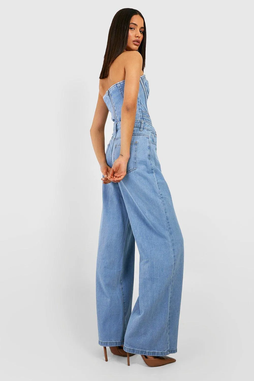 Wide Leg High Rise Jeans