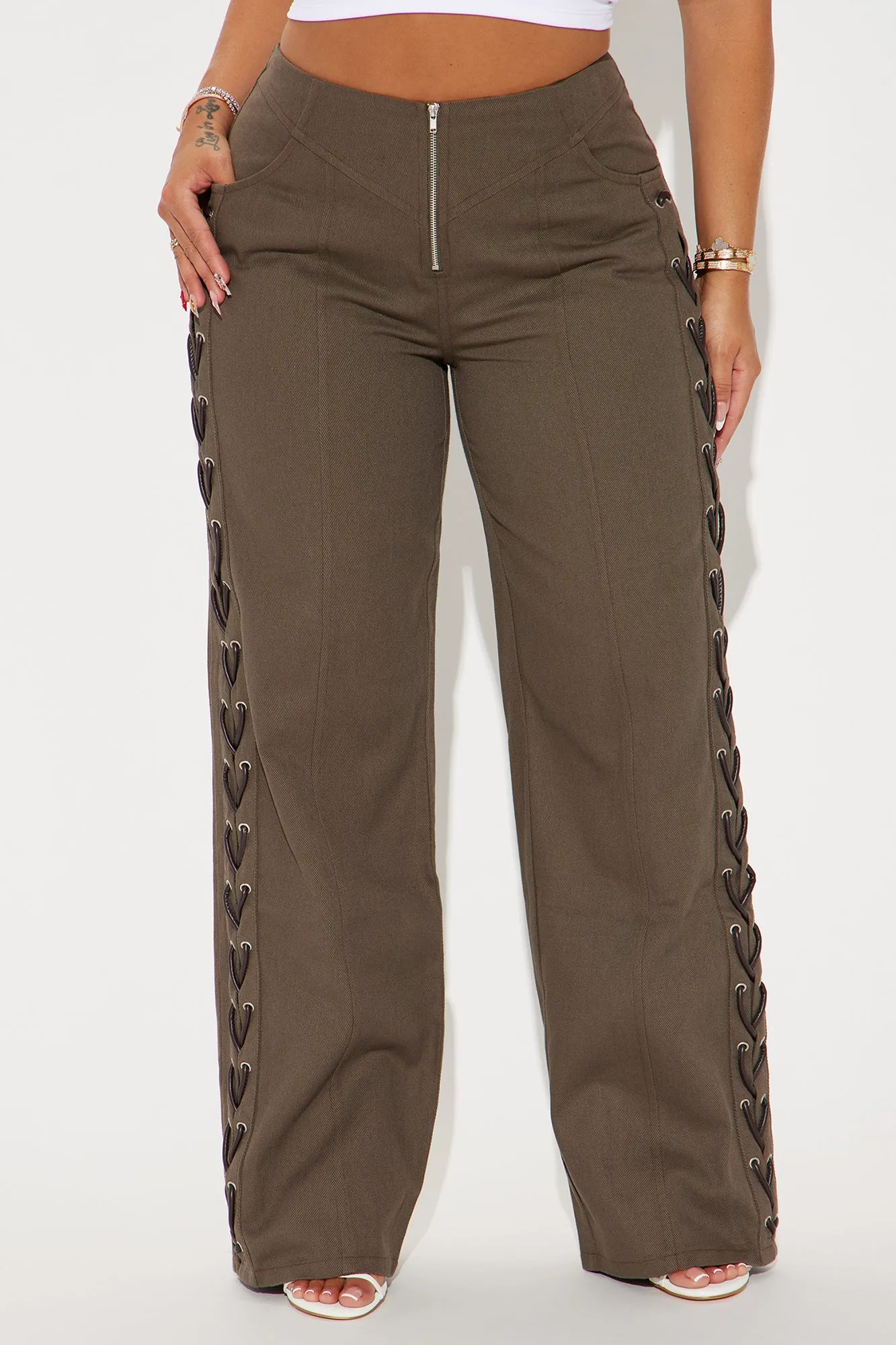 Wildest Dreams Straight Leg Pant - Charcoal